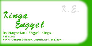 kinga engyel business card